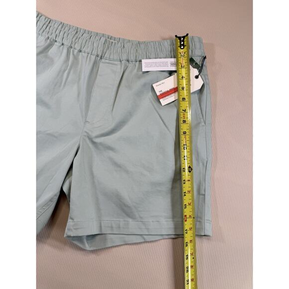 Hawker Rye Men’s Shorts Size L Green Stretch Cotton Blend Elastic Waist NWT - Picture 3 of 5